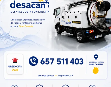 Desatascos y fontanería Desacan Canarias – desatascos en Carrizal