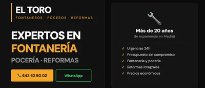 FONTANEROS, POCEROS Y REFORMAS EL TORO – desatascos en Madrid